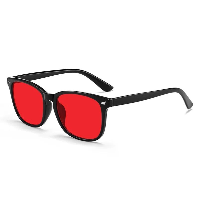 Anti Blue Light Sunglasses Better Sleep Red Lens Bluelight Blocking Glasses for Men Women Anti Eye Strain for Computer Game