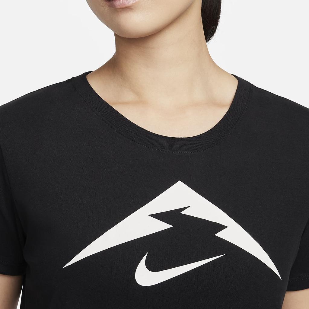 Nike Printed Pattern Round Neck Casual Short Sleeve T-Shirt Women Tops Black FQ4988-010
