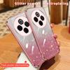KEYSION Luxury Plating Glitter Phone Case for IQOO Z10 5G Transparent Soft TPU Shockproof Back Cover for IQOO Z10
