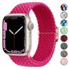 Pulseira Solo Loop Trançada para Apple Watch Ultra 40mm 44mm 41mm 38mm 49mm 45mm Pulseira de Nylon Elástico iWatch série 9 8 7 3 SE