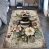 Vintage stationery with bees flowers print Carpet for Living Room Bedroom Sofa Home Decor Rus Non-slip Floor Mat Luxury Gift