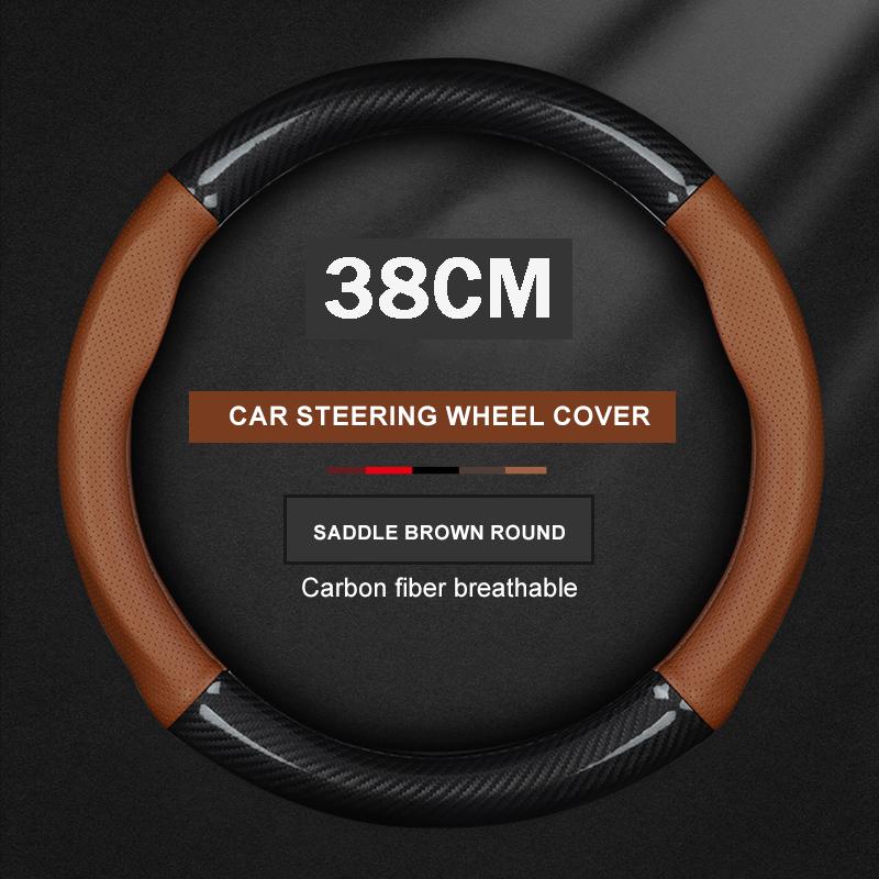 For Bmw MINI F54 F55 F56 F57 F60 R53 R54 R55 R56 R60 Cooper JCW ONE Countryman Carbon fiber Leather Car Steering Wheel Cover
