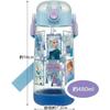 Skater Water Bottle 480ml Children's Clear Bottle with Straw Disney Frozen 23 Girls PDSH5