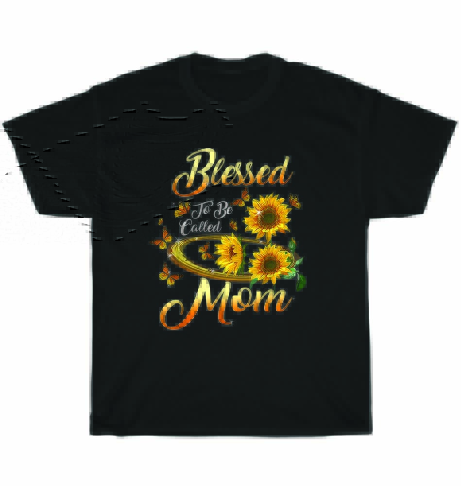 

NEW Blessed To Be Called Mom Sunflower Mothers Day T-Shirt Unisex Funny Tee Gift M
