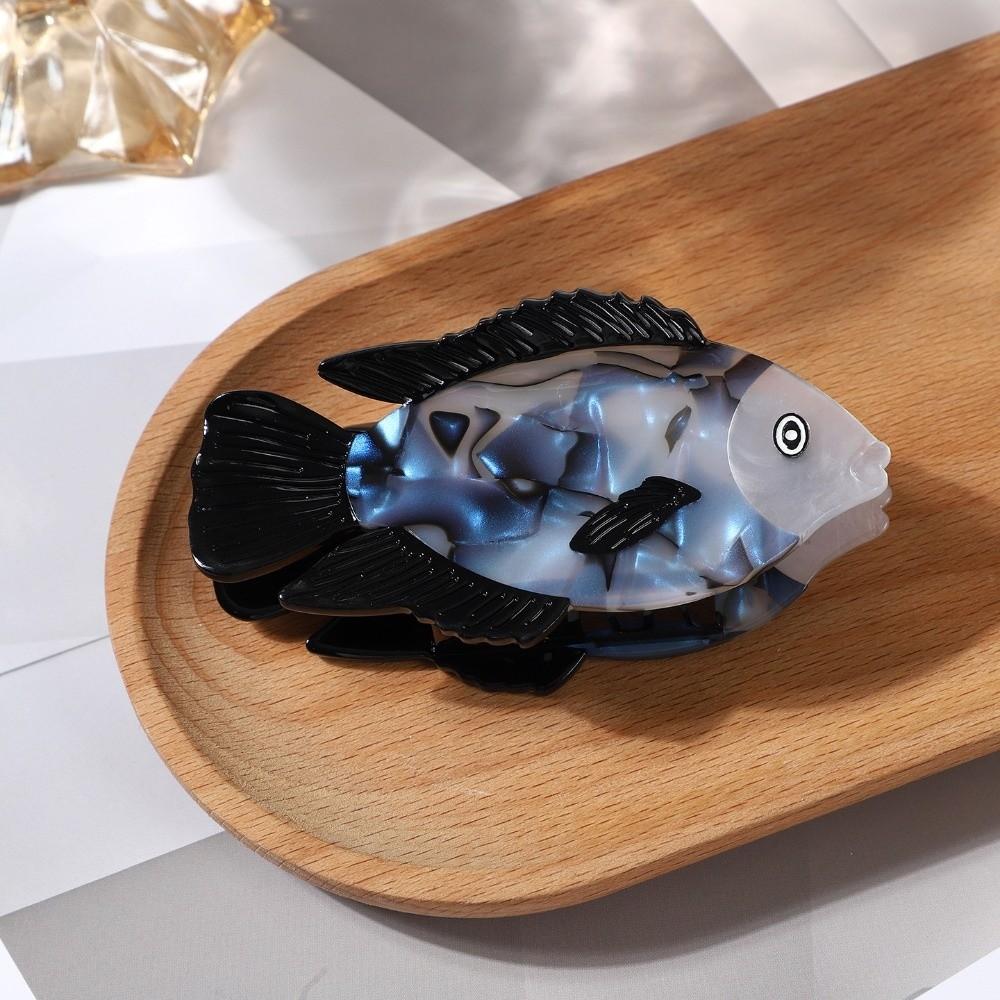 Acetate Fish Hair Claw Jaw Clamp Acetate Shark Clip Cute Fish Hair Clip Daily Styling