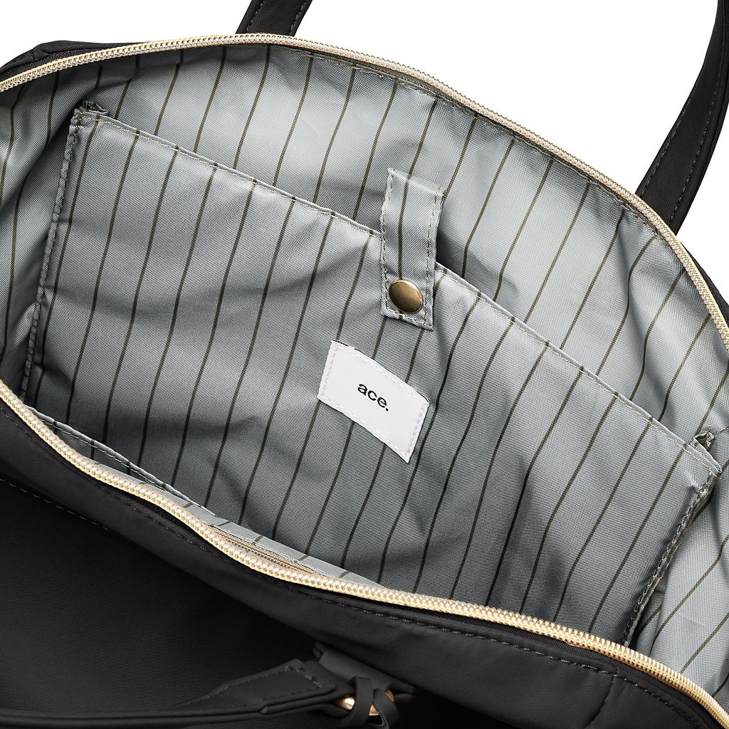 Ace Gene Essencia Business Backpack, A4 Size Compatible, Tote Backpack, Fits 13.3-inch Laptop, Women's, Black, No. 11483, H37 x W32 x D13cm
