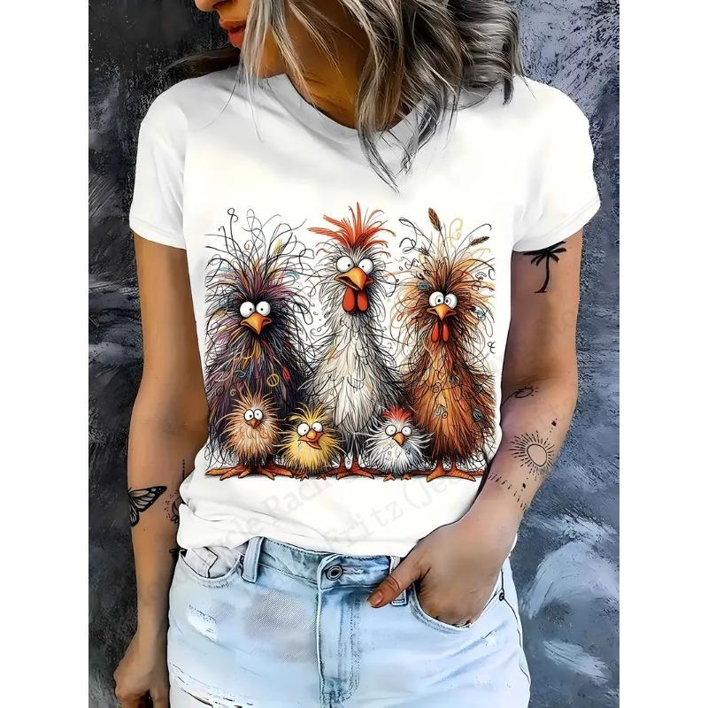 

Женская повседневная футболка с круглым вырезом, футболка с 3D-принтом мультяшного кота, женская модная повседневная футболка с коротким рукавом, женская одежда XL