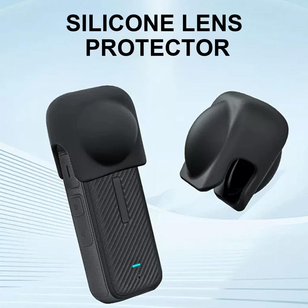 Quality Silicone Lens Protector for Outdoor Adventure for Insta360 X4 Cameras Scratch Resistant Silicone Lens Shield