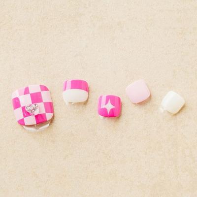 Tita Press Pedi Tips 14 Stück Kitsch