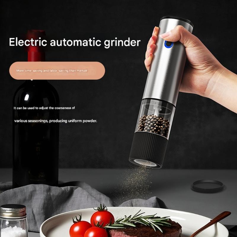 Automatic Spices Mill Electric Grinder Adjustable Coarseness For Salt Pepper And Herb Rechargeable Kitchen Grinding Tool