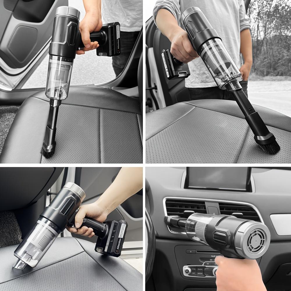 Wireless Handheld Car Vacuum Cleaner, Rechargeable, Washable Dual Filtration, Low Noise, Suitable for Cars and Homes, Portable and Durable