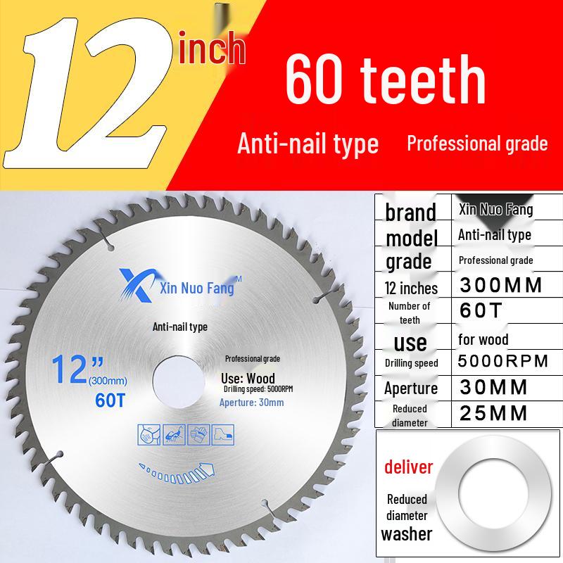 High-Speed Steel & Tungsten Circular Saw Blade for Wood & Aluminum, 4-10 Inch, Fits Hand Angle Grinders