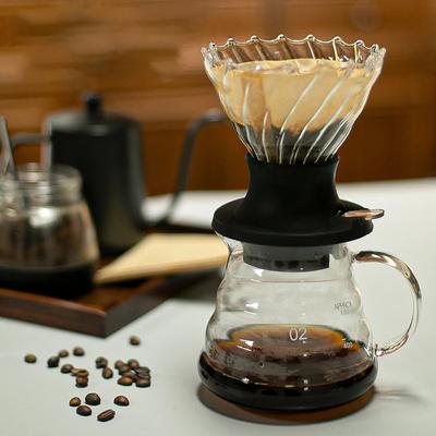 Tasse Filtre Goutteur à Immersion en Verre Réutilisable pour Café Filtre Cafetière Manuelle pour Maison Bureau Restaurant Café