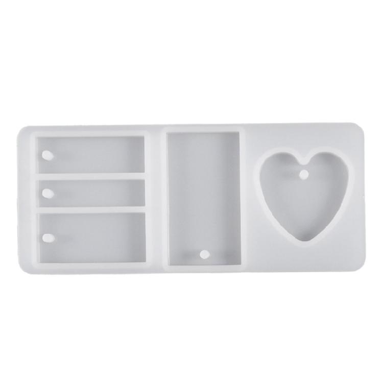 

DIY Crystal Resin Heart Rectangle Pendant Mold Unique Accessories Resin Moulds 1