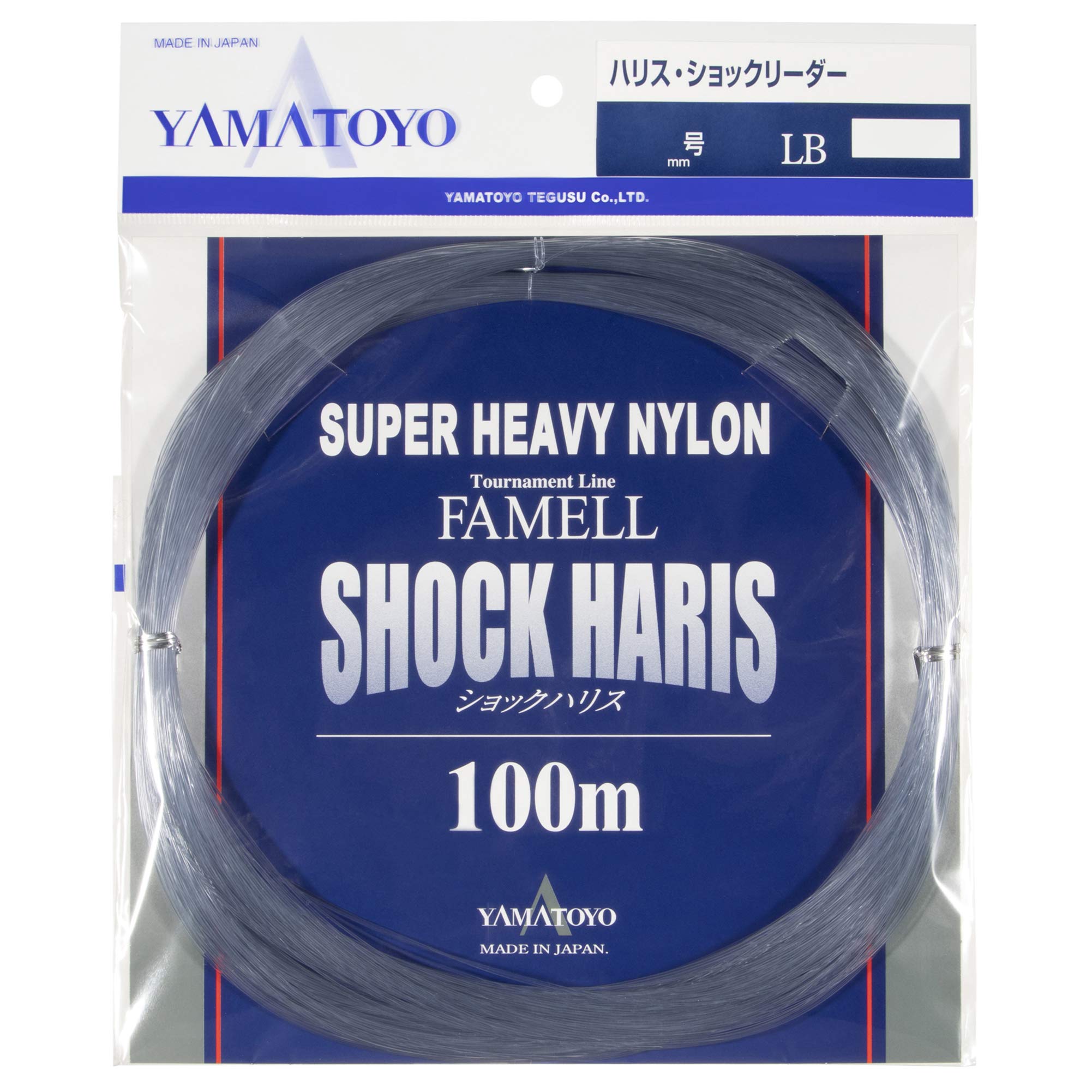 

Yamatoyo Famel Shock Line, Nylon, 100m, No. 12, 45lb, Gray