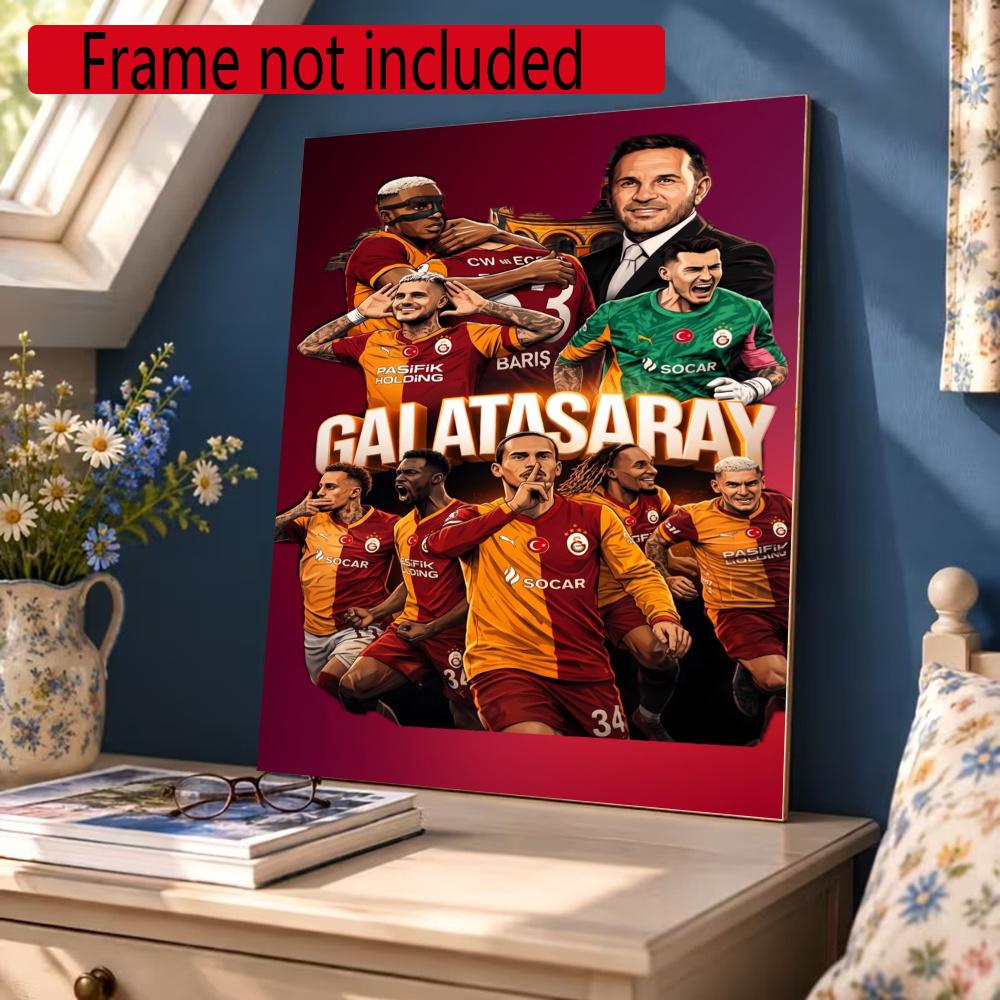 Galatasaray Customize Your Name Diamond Painting Round Diamond Diy Frameless Holiday Artwork Suitable For Home Office Wall Decoration