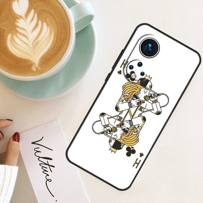 

Cartoon Character Poker For Honor Magic 7 Lite 6 8 Pro Case For Honor 200 400 50 70 90 X8c X8b X9a X9b X9c X9d Win RT Honor X9c