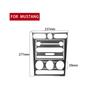 For 05-09 Ford Mustang Carbon Fiber Dash Console Radio Control Panel Cover Trim