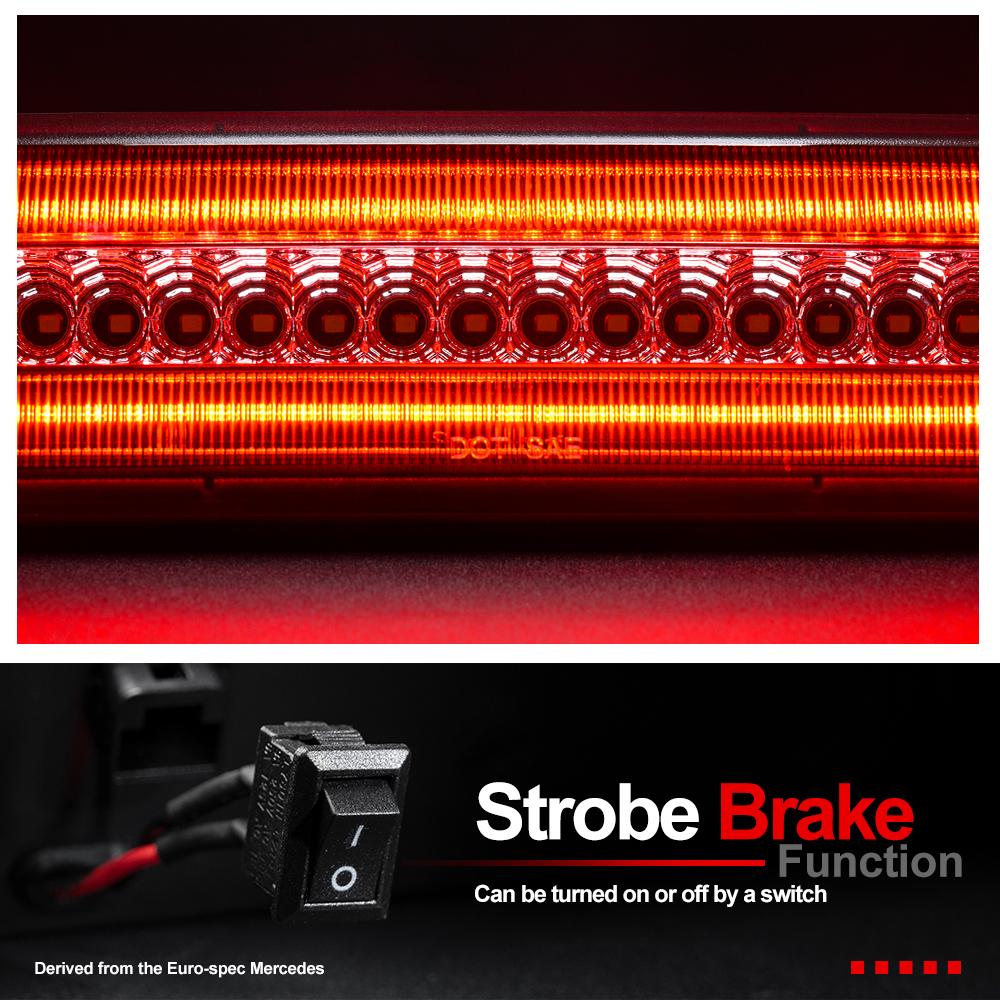 Pro Toyota Tacoma Double Cab 2016-2023 Bílá/Červená LED Stroboskop středního třetího brzdového světla Nákladové střešní světlo 81570-04051