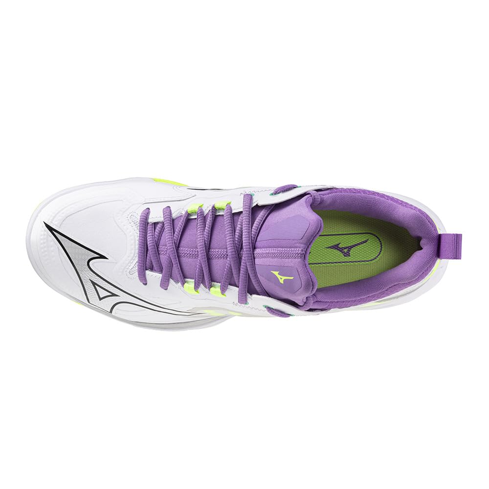 Badminton Shoes Wave Claw NEO3 FIT Unisex Cm 2E White X Black X Lime [Mizuno] 24.0