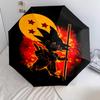 1 PC Automatic Folding Umbrella - Son Goku Pattern Portable Foldable Design With 8 Ribs Christmas Birthday Gifts
