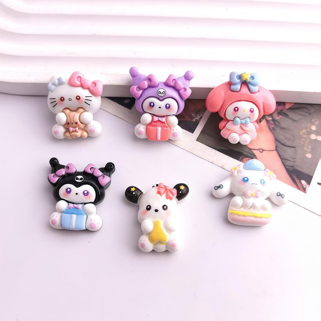 Cartoon Little Gull DIY Accessories: Gift Box for Phone Case, Hair Clip, Keychain, and Shoe Buckle