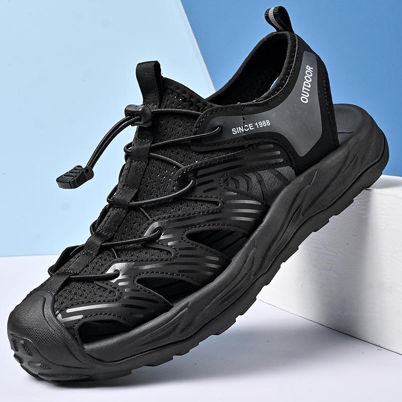 Fashion Tourist Vacation Beach Sandals Handmade Men's Sandals Summer Outdoor Non Slip Iking Shoes Light Wear Resistant Sports Loafers