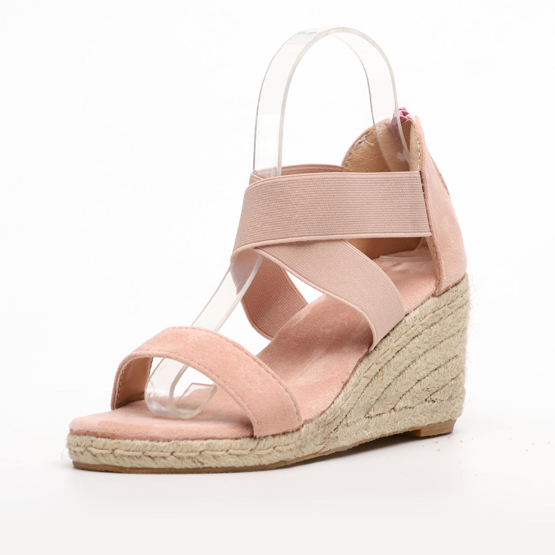 New Large-Size Casual Platform Sandals - 2021 Summer Collection 35 розовый