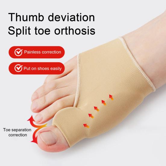 3 Pairs Toe Correction Device Breathable Fabric Ergonomic Toe Corrector Adaptive Fit Bunion Correction Sleeve