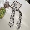 Long Silk Scarf Retro Floral Neck Small Scarf High-end Tie Decorative Chiffon Thin Hair Tie