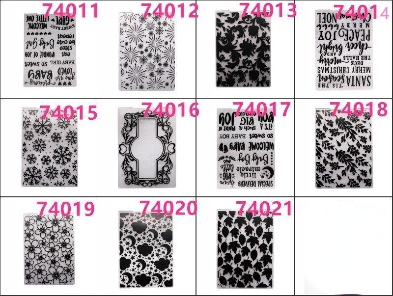

1 шт., новая пластиковая папка с цветочным тиснением, шаблон для DIY, скрапбукинга, изготовления бумажных карточек, украшения 74015