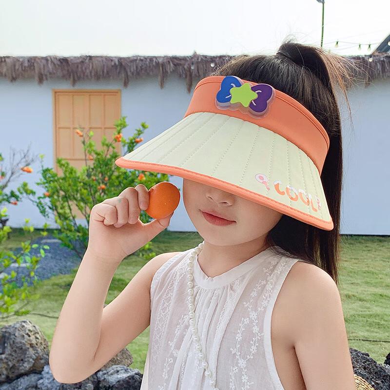 MEET SUNNY Kids  Summer Wide-Brim Visor Hat One Size