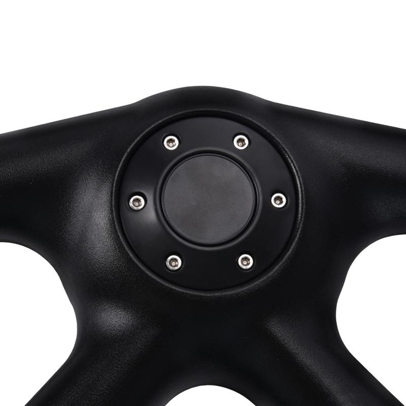RASTP-Universal 14inch 350mm Racing Steering Wheel Skidproof PU Leather Car Sport Steering Wheels Car Accessories STW080