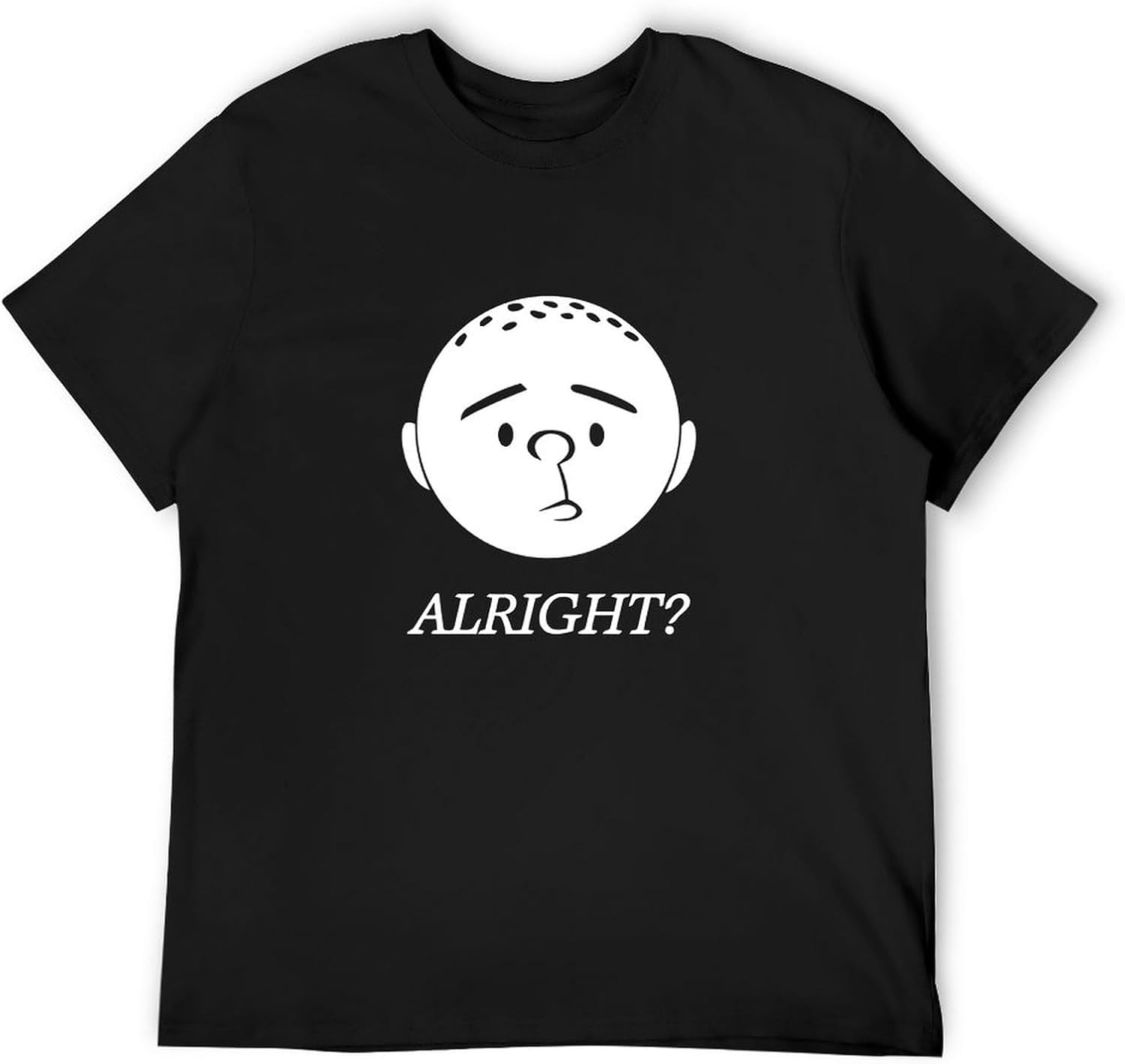Inspired by Karl Pilkington Alright Mens T Shirt Men Black M чёрный