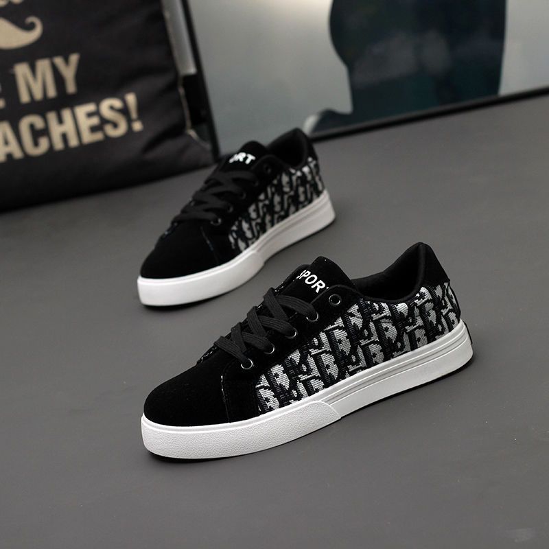 Trendmarke Herrenschuhe 2025 Frühling und Sommer neu weichsohlige Retro-Canvas-Schuhe vielseitiger Spirit Guy Sport- und Freizeit-Board-Schuhe