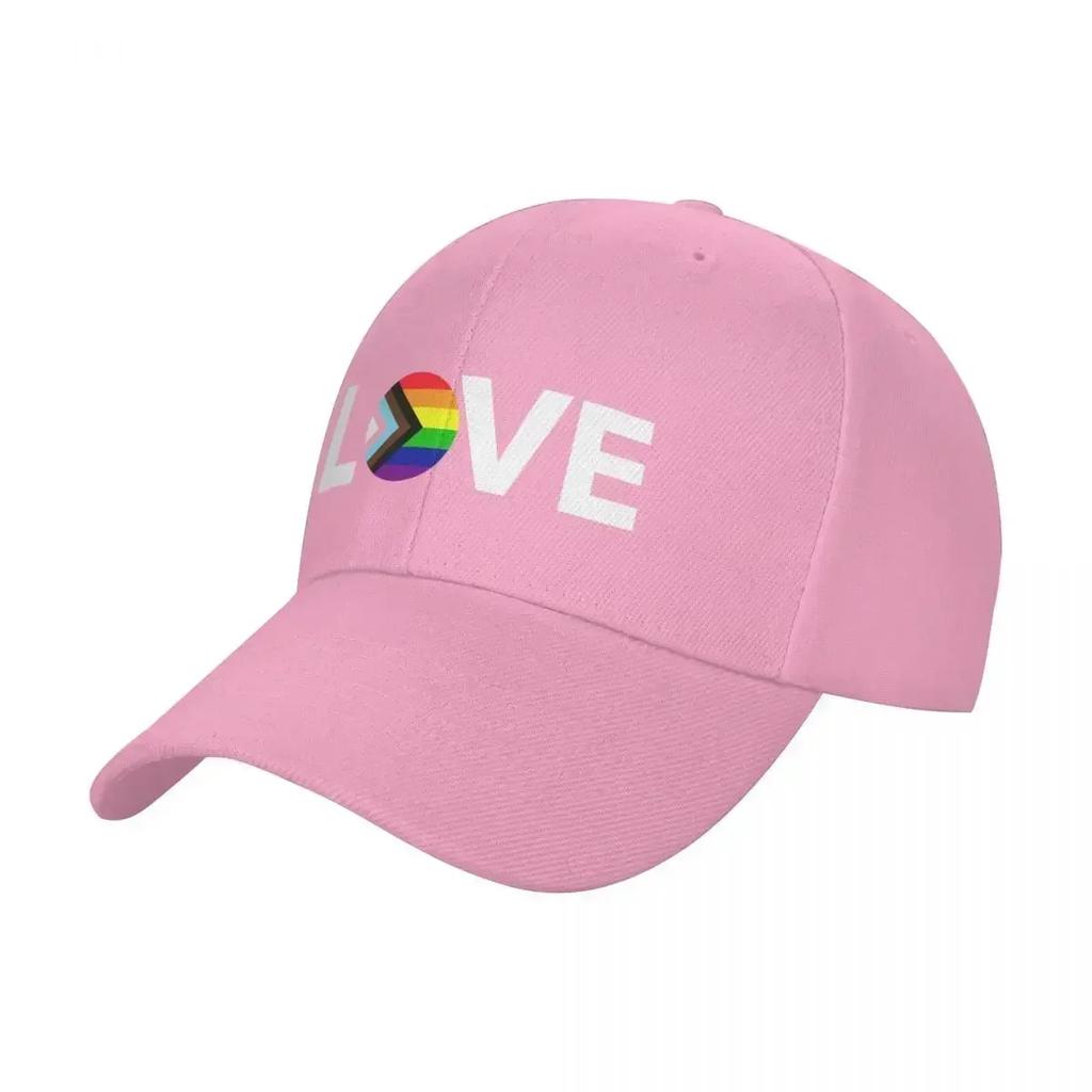 Progress Pride Flag Love Baseball Cap foam party Hat Trucker Hat golf hat genuine Womens  Unisexs