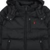 Polo Ralph Lauren Down Jacket Kids Hooded Zipper Logo Long Sleeve Kids Jackets Black 323940328-001