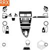 For BMW 6Series E63 E64 2004-2010 Dashboard Center Console Gear Panel Air Outlet Piano Black Sticker Car Interior Accessories