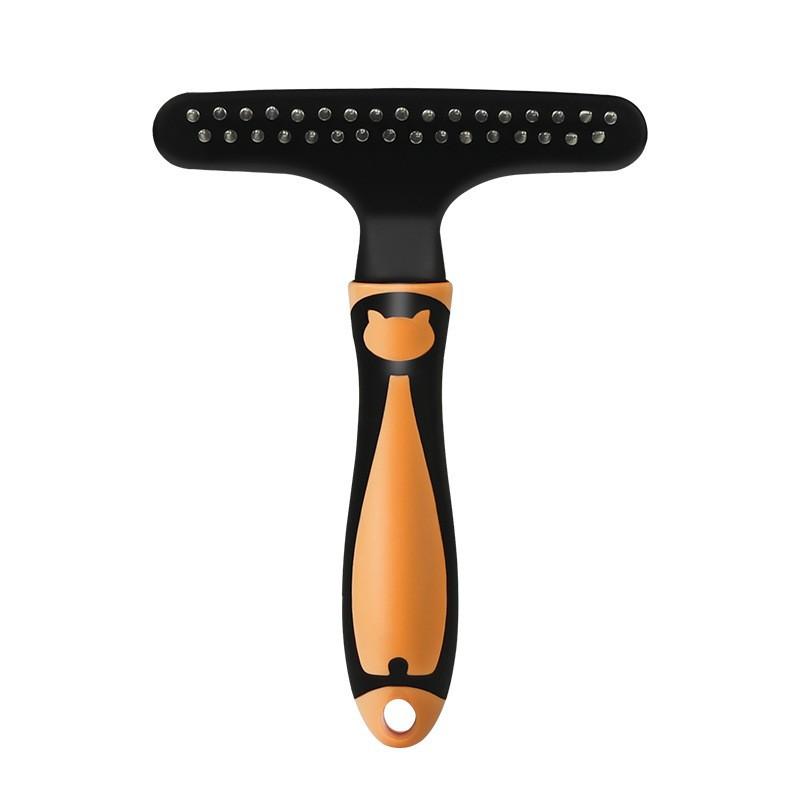 

Pet Comb, Cat Wooden Handle Knot Comb, Dog Nail Rake Comb, Hair Removal Massage, Beauty Hair Removal Comb, Pet Supplies помаранчевий
