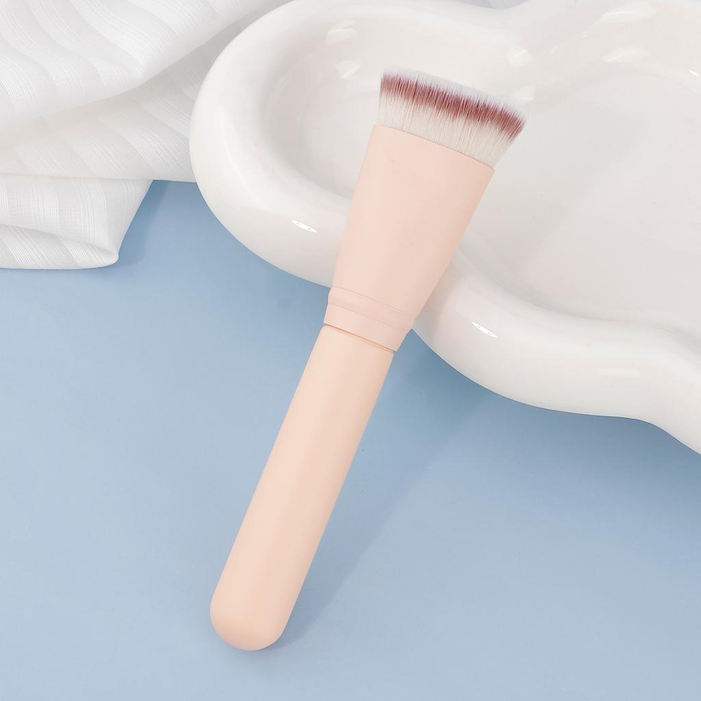 New Single High-quality Skin Tone Flat Head Foundation Brush Dense Bristles Soft Non-marking Makeup Brush