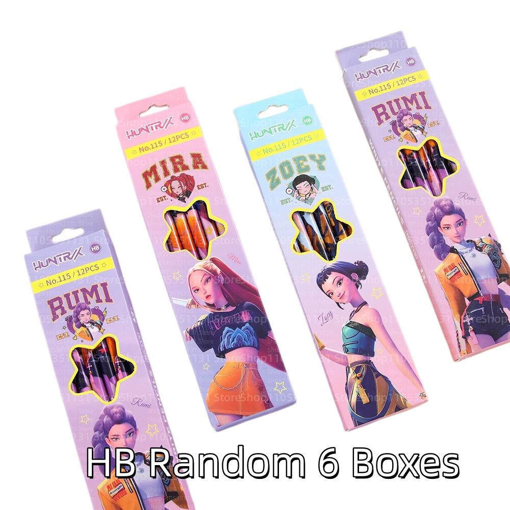 Anime Girls Lumi Mila Zoi Witch Hunter Pencils 2B HB Colors Pencils Cute Cartoon Student Stationery Set for Daily Learning Gifts