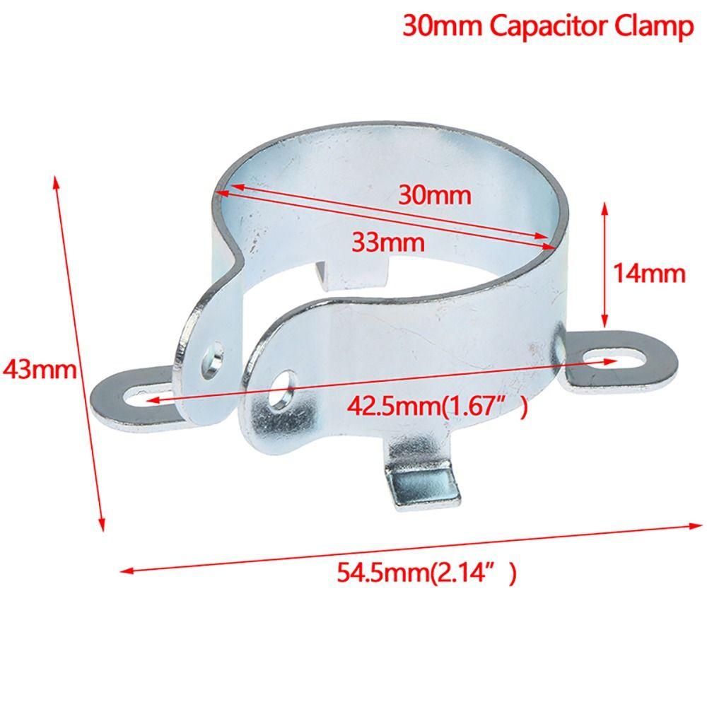 1Pcs Fastening Clamping Ring Capacitor Clip Tin Plated Fixing Bracket Durable Mounting Clamp
