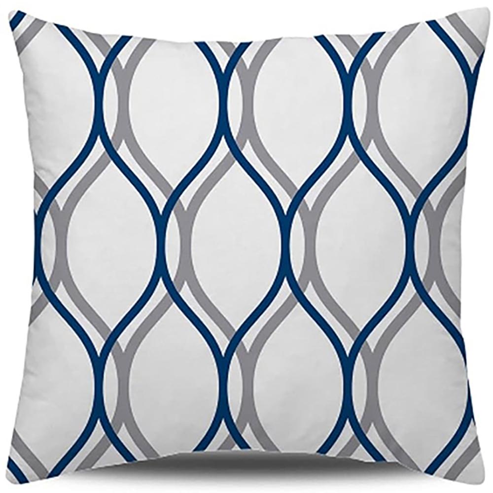 Blue and White Patterned Pillow Covers Set for Home Decor ,,sofa and chair cushion covers, home bedroom room decoration