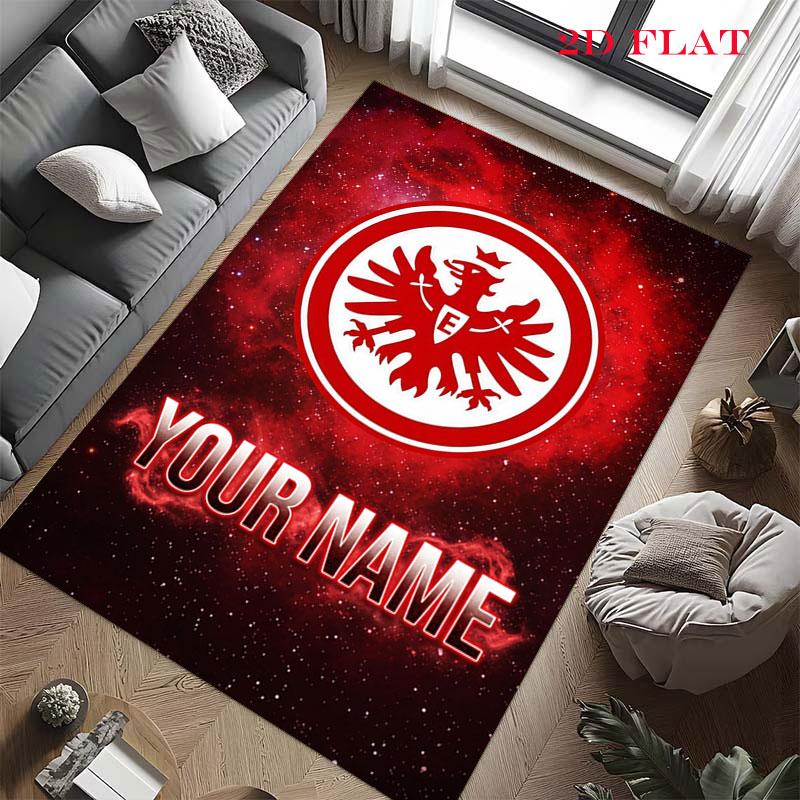 Custom Eintracht Frankfurt Carpet Rug for Living Room Bedroom Home Sofa Decoration,Kids play Nonslip Floor Mat