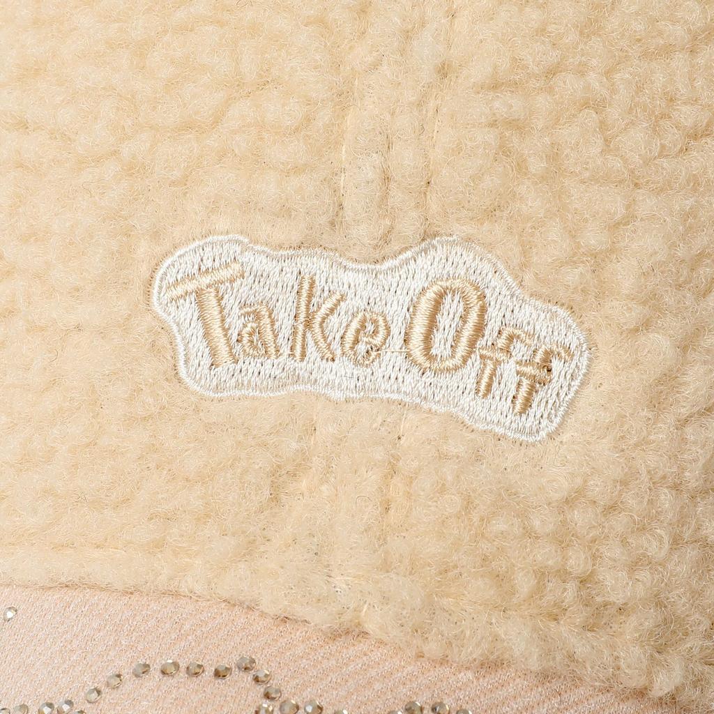 Autumn and Winter Season Embroidered Letter Baseball Cap for Women with Large Head Circumference and Wide Brim To Show Off The Face, Duckbill Hat