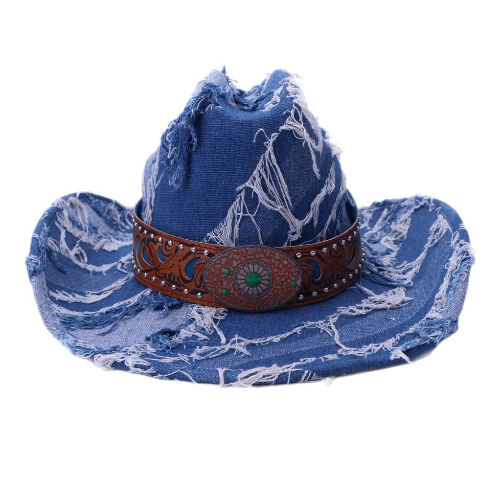 Western Cowboy Hat Matador Minotaur Hat Spring Summer Shade Jazz Hat Men's and Women's Outdoor Tourist Scenic Hat