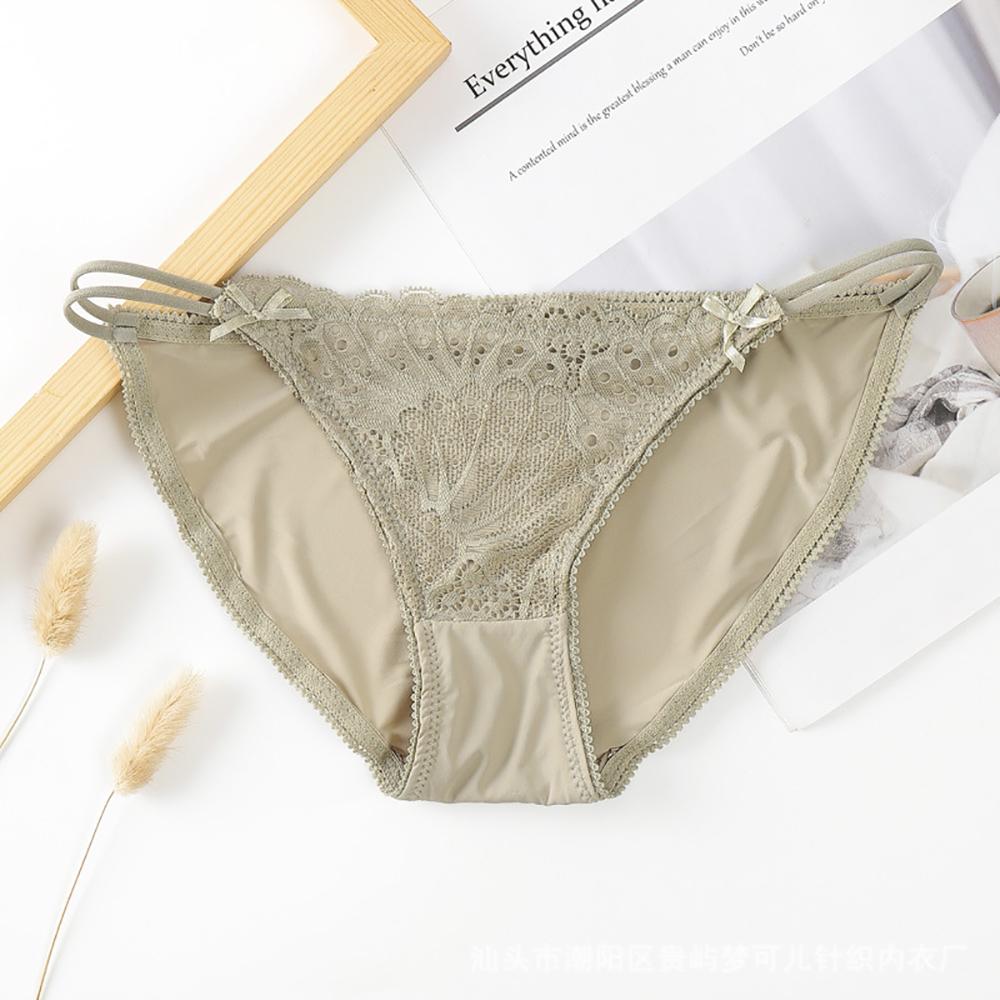 Underwear Soft Bow Underpants G-string Bandage Lace Panties Sexy Briefs Lingerie Women Thong
