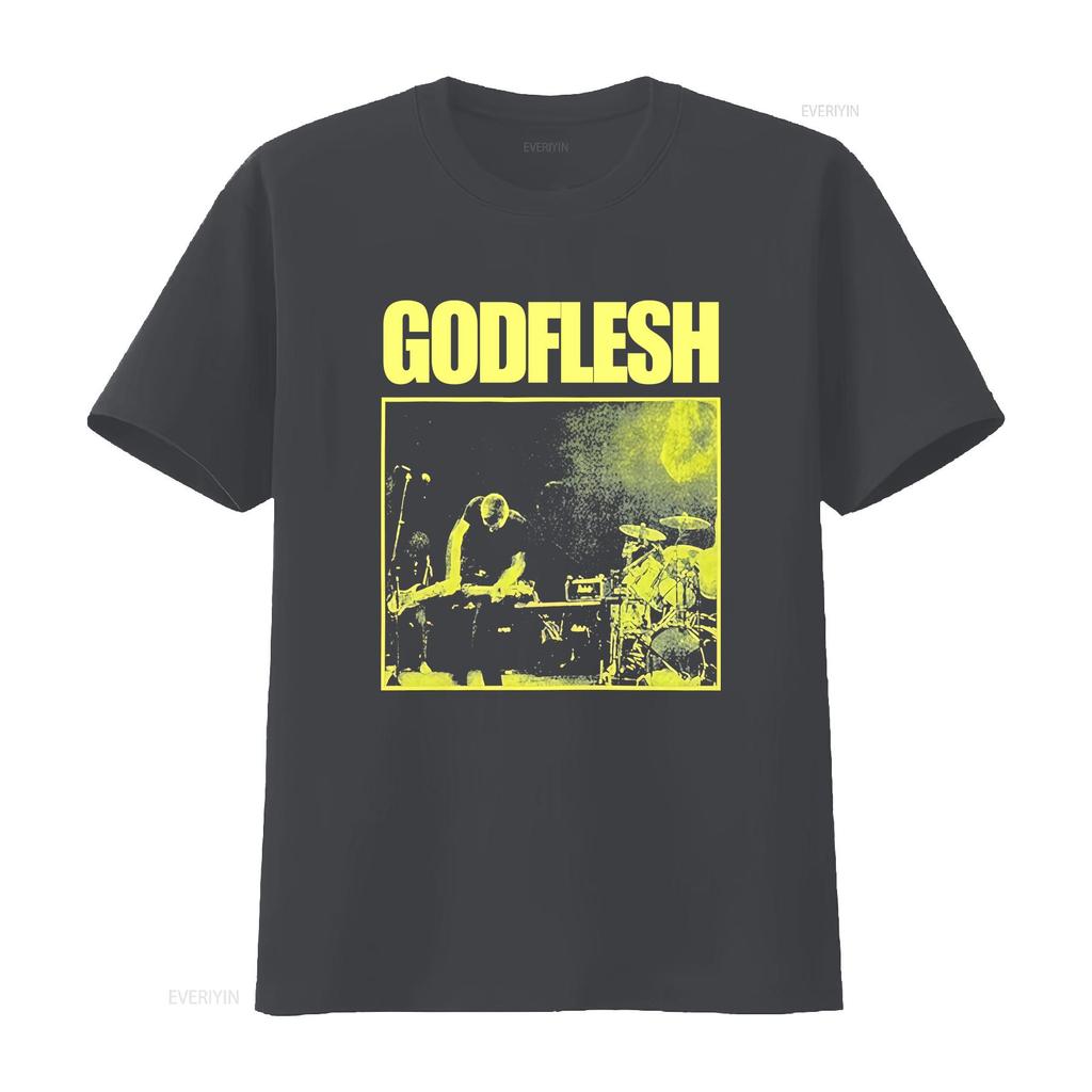 Godflesh Slateunisex Industrial Metal Band Rock T Shirt Bt648 Vintage Fashion Breathable Slightly Stretched Stylish Unisex