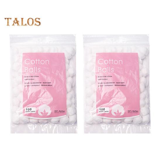 1/2/3/5 Bags Disposable Cotton Balls 100 Count Soft Water Absorbent Multi-functional Face Makeup Nail Polish Removal Cotton Ball Set
