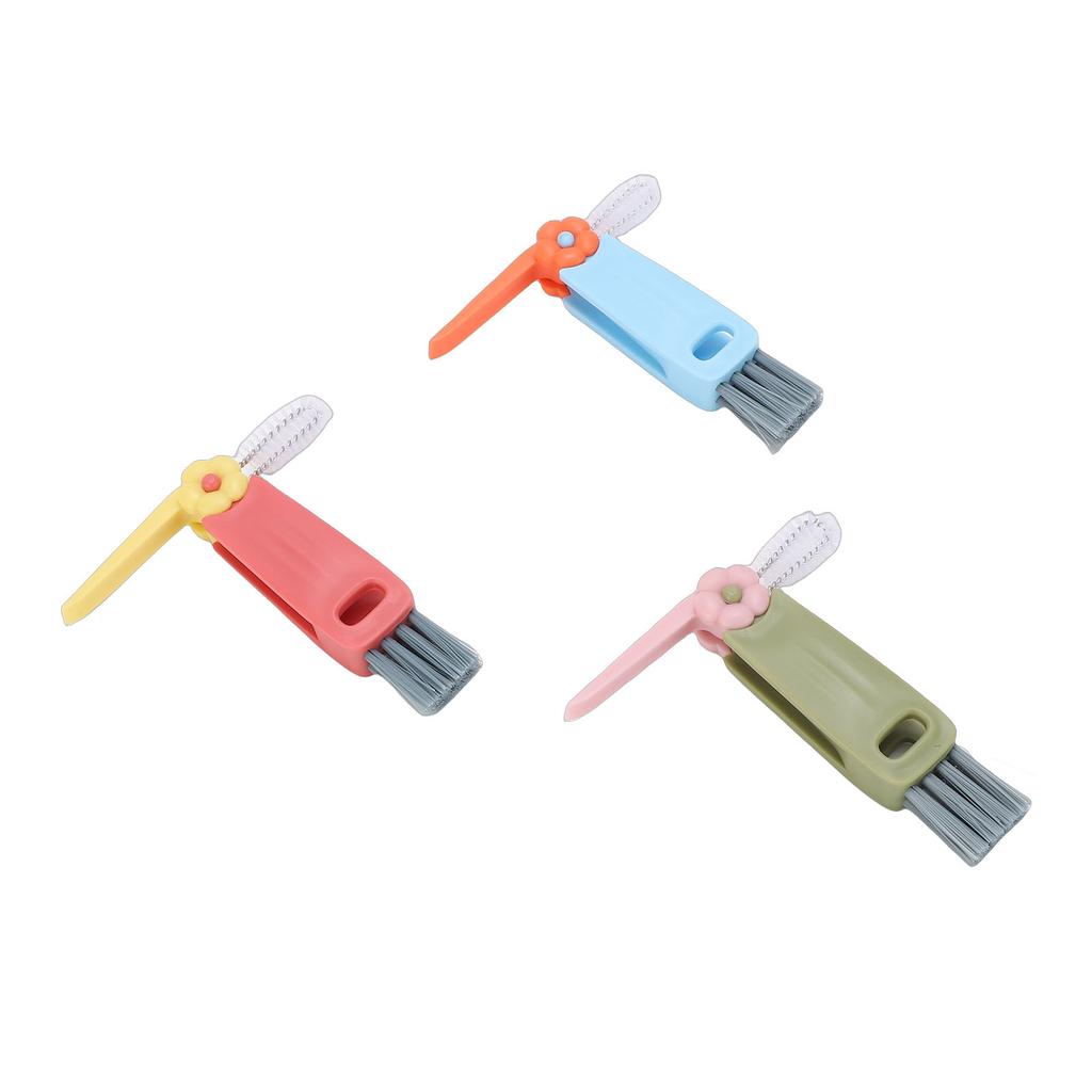 3 Pcs Cup Lid Cleaning Brush Multifunctional Bottle Cleaning Brush for Home Kitchen Blue Pink Green